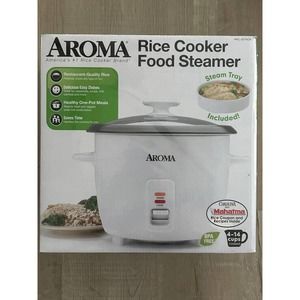 FACTORY SEALED Aroma ARC-327NGP 14-Cup Rice Cooker and Food Steamer - White